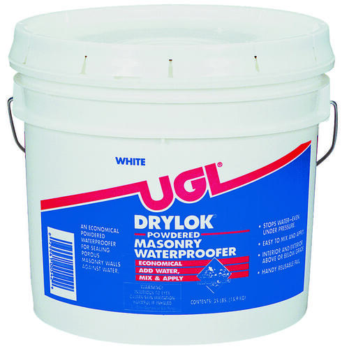 Powder Waterproofer, White, Powder, 35 lb Pail