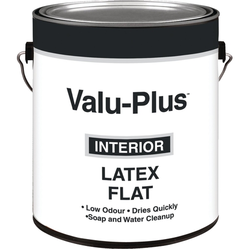 Value-Plus 2561GAL Interior Paint, Flat, Antique White, 1 gal Can