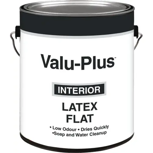 Value-Plus 2561GAL Latex Paint, Flat, Antique White, 1 gal Can - pack of 4