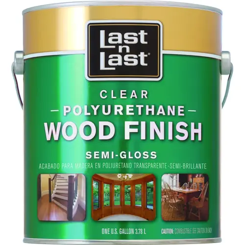 Polyurethane Wood Finish Semi-Gloss Clear 1 gal Clear - pack of 4