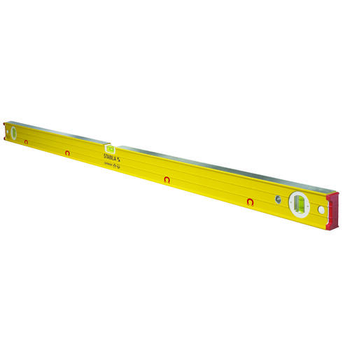 Stabila 38648 Box Beam Level, 48 in L, 3-Vial, Magnetic, Aluminum, Yellow