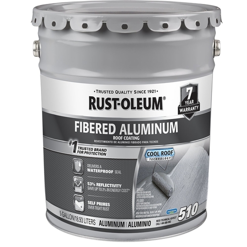 Rust-Oleum 301997 COATING RF FIBERED ALUMN 5GAL