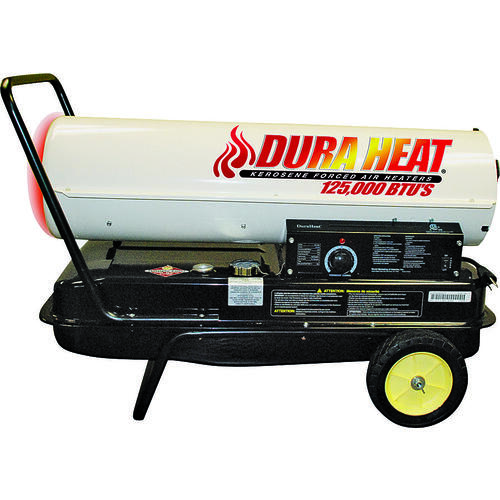 Dura Heat DFA135C Kero Forced Air Heater with Thermostat, 10 gal Fuel