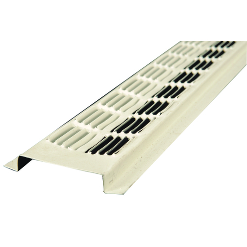 LOMANCO 105WXCP36 Under Eave Soffit Vent, White, Aluminum, 8In