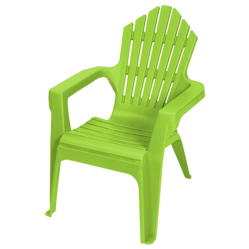 Kiddie Adirondack Adirondack Chair, Resin Seat, Resin Frame, Tender Shoots Green Frame