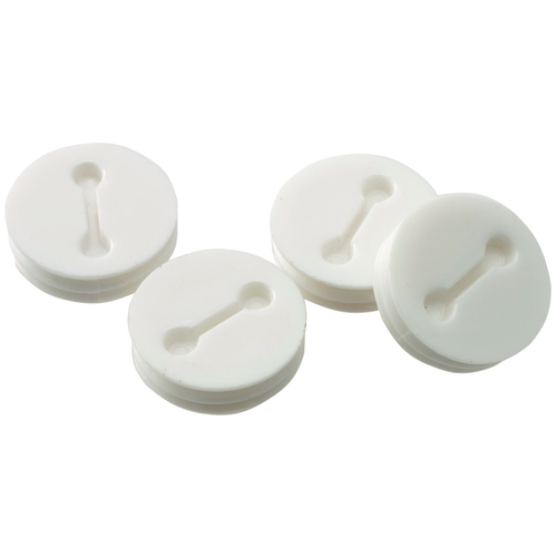 Hubbell 5269-1 Closure Plug, 1/2 in, White - pack of 4