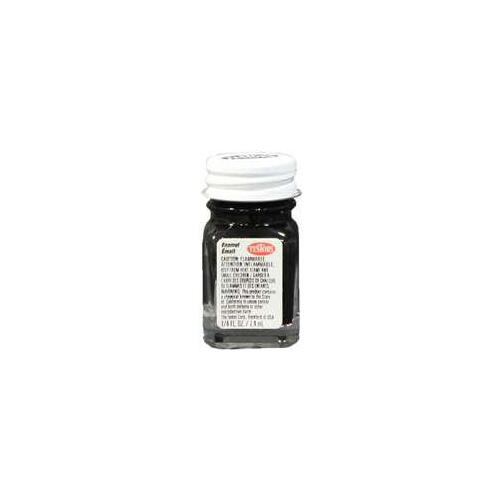 Testors 1149TT Enamel Paint, Flat Black, 0.25 oz Bottle