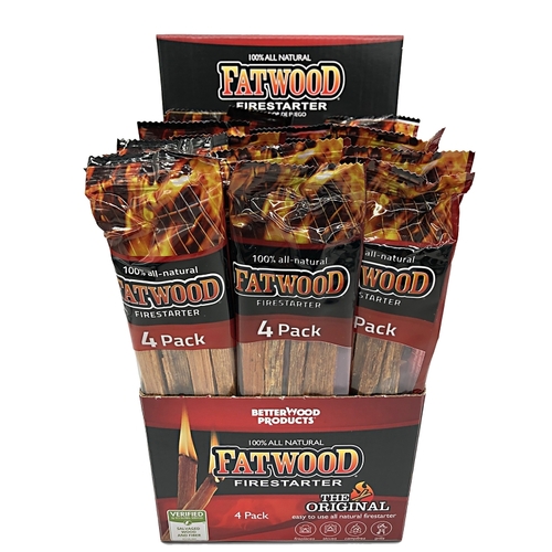 Better Wood Products 9900-XCP6 STARTER FIRE POLY BAG DISPLAY - pack of 24