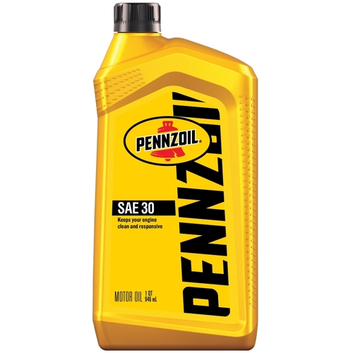 PENNZOIL 550034991 Motor Oil, 30WT, 1 qt Bottle