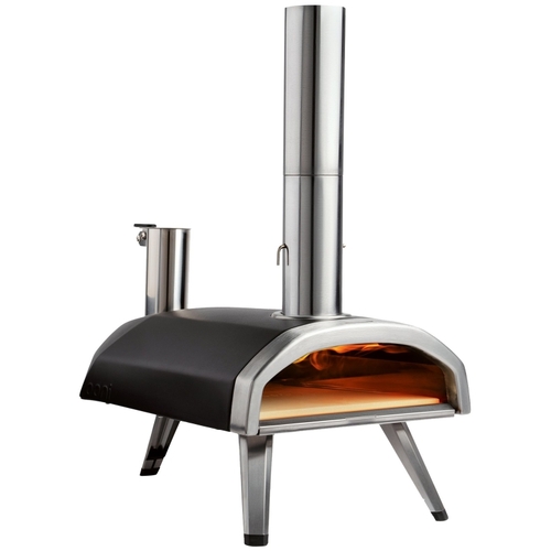 Ooni UU-P0AD00 Fyra 12 Wood Pizza Oven, 15.1 in W, 28.6 in D, 29.2 in H, Steel, Black