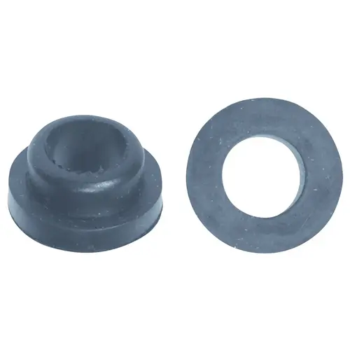 Faucet Washer, 11/32 in ID x 23/32 in OD Dia, 3/8 in Thick, Rubber Black