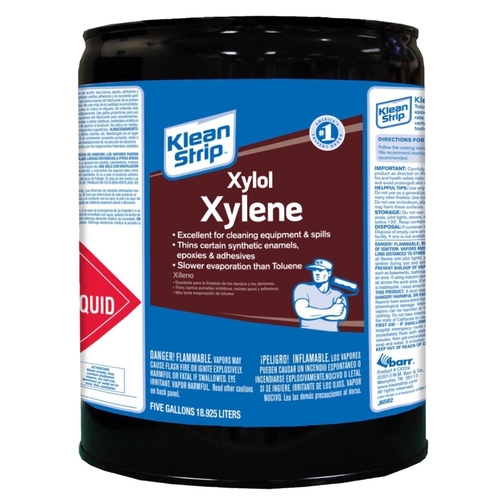 Klean Strip CXY24 Xylol Xylene, Liquid, Sweet, Pungent Aromatic Hydrocarbon, 5 gal