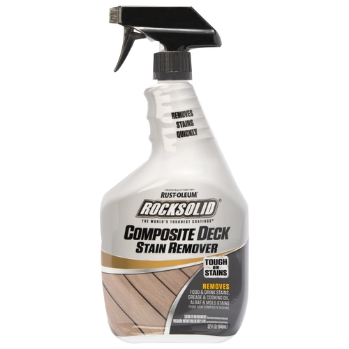 RockSolid 350551 Deck Stain Remover, 32 oz, Liquid, Mild
