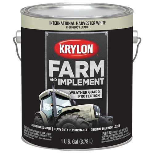 Farm and Implement Paint, High-Gloss, International Harvester White, 1 gal