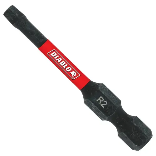 Screwdriver Insert Bit, #2 Drive, Square Drive, 2 in L - pack of 15