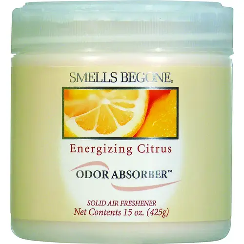 Odor Absorbing Gel, 15 oz Jar, Citrus, 450 sq-ft Coverage Area