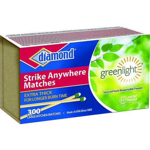 Diamond 533-378-863-XCP48 Matches Greenlight 2" L Strike Anywhere 300 pc - pack of 48