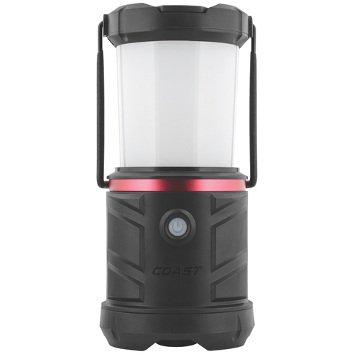 Emergency Area Lantern, D Battery, LED Lamp, Fiberglass/Nylon/Polycarbonate, Black
