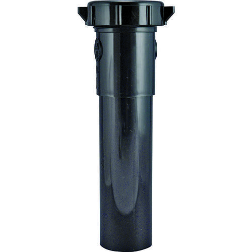 Pipe Extension Tube, 1-1/2 in, 12 in L, Plastic, Black