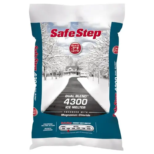 Dual Blend 51051 Ice Melter, Crystalline Solid, White, 50 lb Bag