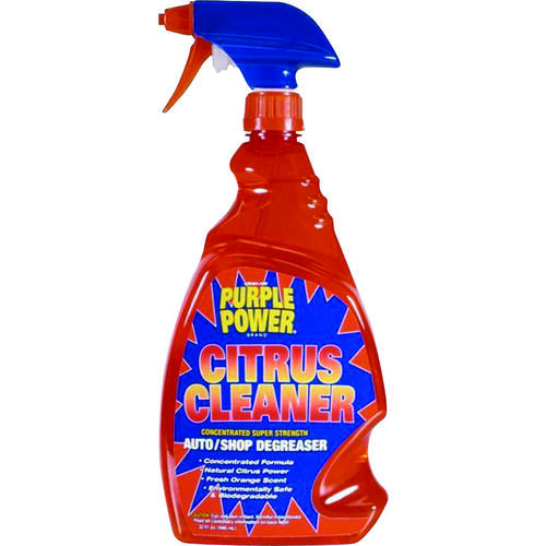 PURPLE POWER 4398PS Citrus Cleaner, 32 oz Bottle, Liquid, Pleasant Orange