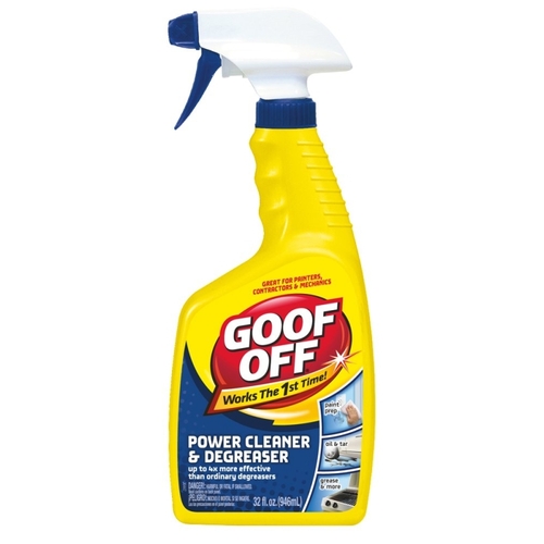Goof Off FG686 Power Cleaner and Degreaser, 32 oz, Liquid