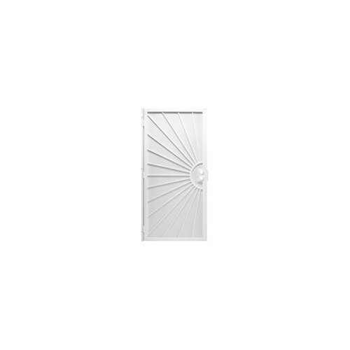 PRECISION 3833WH3068 Del Sol Series Door Screen, 80 in L, 36 in W, Steel, White