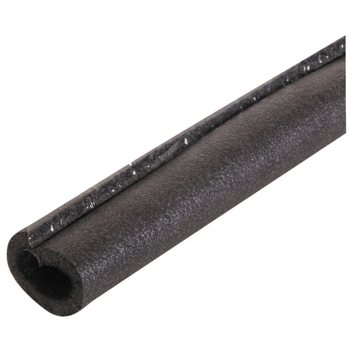 PC12118TW Pipe Insulation, 6 ft L, Polyolefin, Charcoal, 1 in Copper, 3/4 in IPS PVC, 1-1/8 in Tubing Pipe