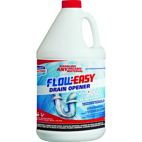 Drain Opener, Liquid, Brown, 1 gal