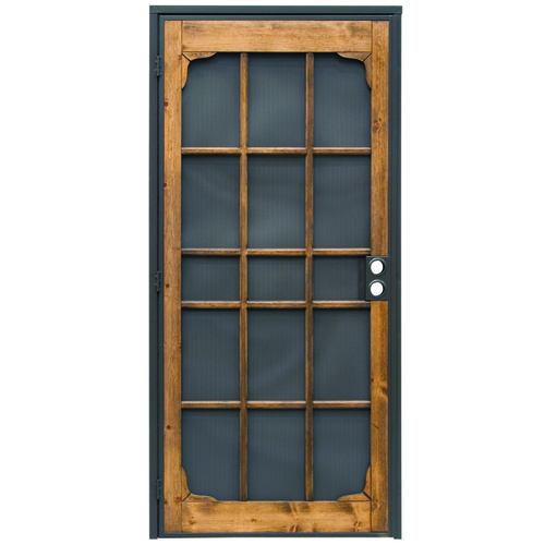 PRECISION 3809BZ3068-I Woodguard 3809 Series Door Screen, 80 in L, 36 in W, Wood
