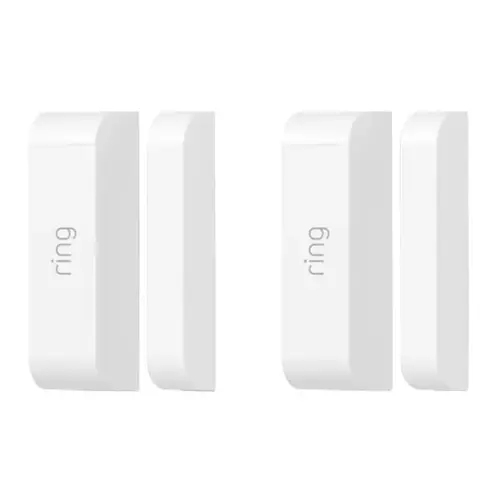 Wireless Alarm Contact Sensor, 250 ft Detection, White - pack of 2