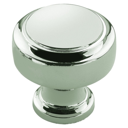 Cabinet Knob Highland Ridge Collection Round 1-3/16" D 1-1/4" Polished Nickel Polished Nickel