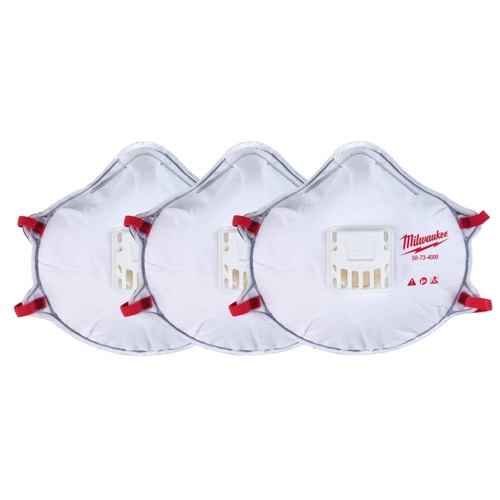 Valved Respirator White - pack of 3