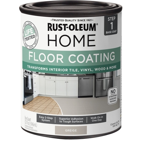 Rust-Oleum 365932 Home Premix Base Coating, Greige, 1 qt