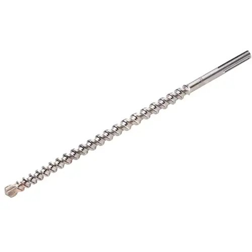 Drill Bit, 5/8 in Dia, 21 in OAL, Wide Flute, 4-Flute, 5/8 in Dia Shank, SDS-Max Shank Silver