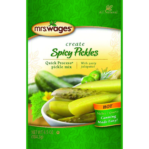 Mrs. Wages W655-J7425 Hot Spicy Pickle Mix, 6.5 oz Pouch