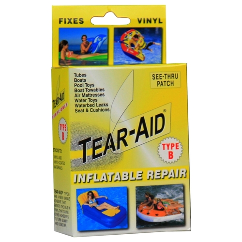 Tear-Aid D-KIT-B03-100 Vinyl Inflatable Repair Kit, B, Clear