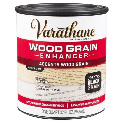 Varathane 313834 Wood Grain Enhancer, Black Grain, Liquid, 1 qt