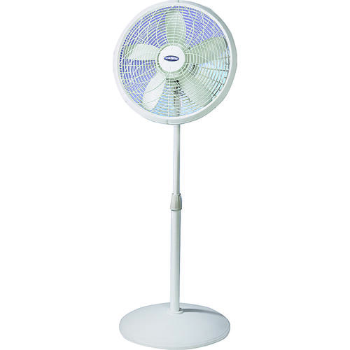 Lasko 1820 Adjustable Pedestal Fan, 120 V, 18 in Dia Blade, Plastic Housing  Material, Sandstone