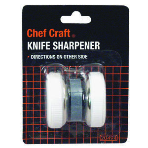 Chef Craft 20494-XCP3 Roller Style Knife Sharpener Natural Plastic Natural  - pack of 3