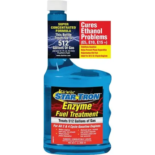 Star Tron Enzyme Fuel Treatment, 32 oz Bottle Clear
