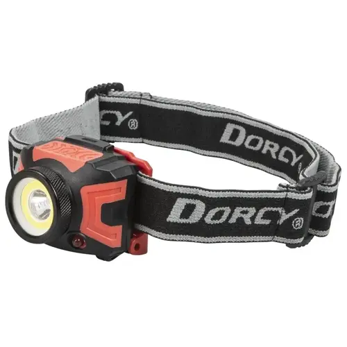 Dorcy 41-4335 Ultra HD Headlamp, AAA Battery, Alkaline Battery, LED Lamp, 530 Lumens, Spot Beam, 105 m Beam Distance Red