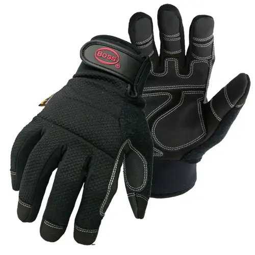 Utility Gloves, L, PVC Black