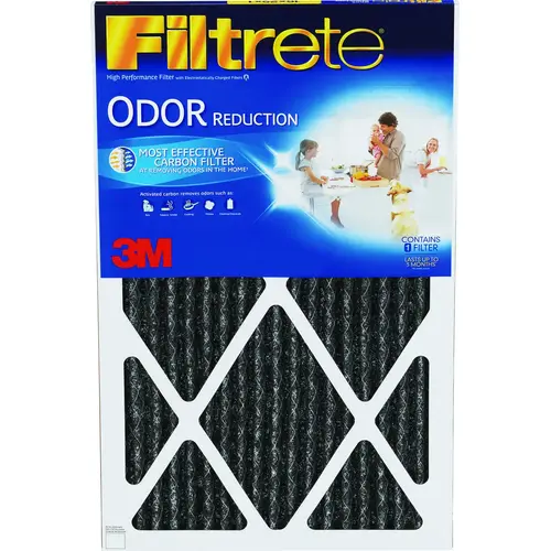 Air Filter, 24 in L, 14 in W, Carbon Filter Media