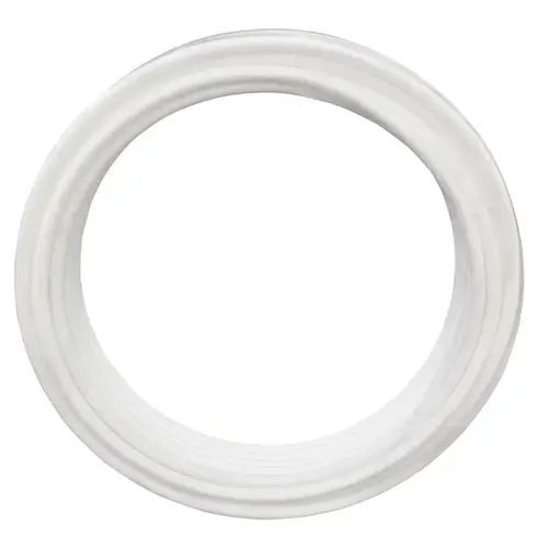 Pipe Tubing, 1/2 in, Polyethylene, White, 50 ft L