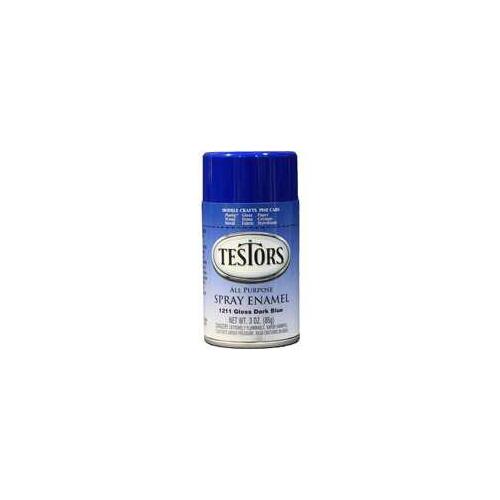 Enamel Spray Paint, Gloss, Dark Blue, 3 oz