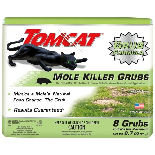 Tomcat 0372410 Mole Killer, Solid, 4 Box - pack of 8