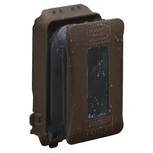 TAYMAC ML500Z Weatherproof In-Use Cover, 6.14 in L, 4.04 in W, 1 -Gang, Polycarbonate Bronze