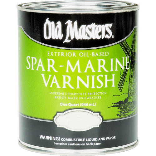 Spar Marine Varnish, Semi-Gloss, Liquid, 4 qt, Can