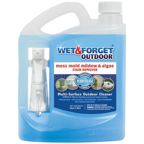 Wet & 804064 Stain Remover, 64 oz, Liquid